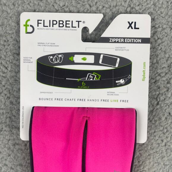 FlipBelt Classic Edition Running Belt Size XL Pink Flip Belt Waist Pack - Picture 2 of 9